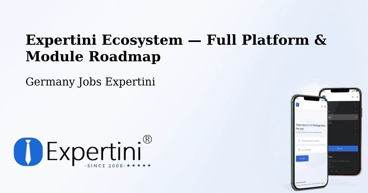 Expertini Ecosystem — Full Platform & Module Roadmap – Wilsdruff